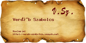 Veréb Szabolcs névjegykártya